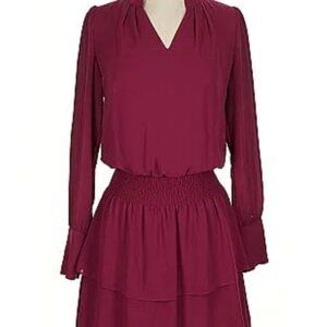 White House Black Market Raspberry Casual Dress